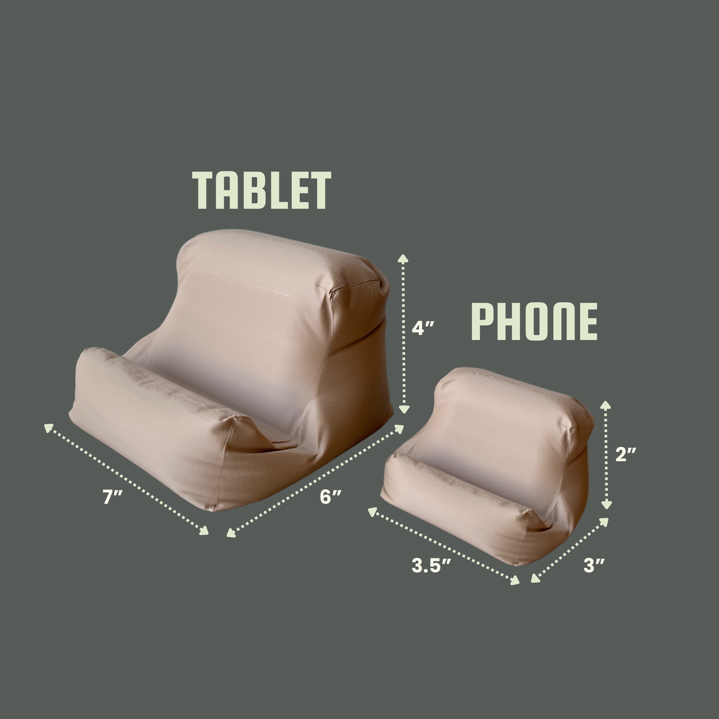 Tablet or Phone Beanbag Stand | Versatile Holder for iPad, Kindle, Nintendo Switch, Smartphones! Two Sizes Available, Comfortable & Stylish