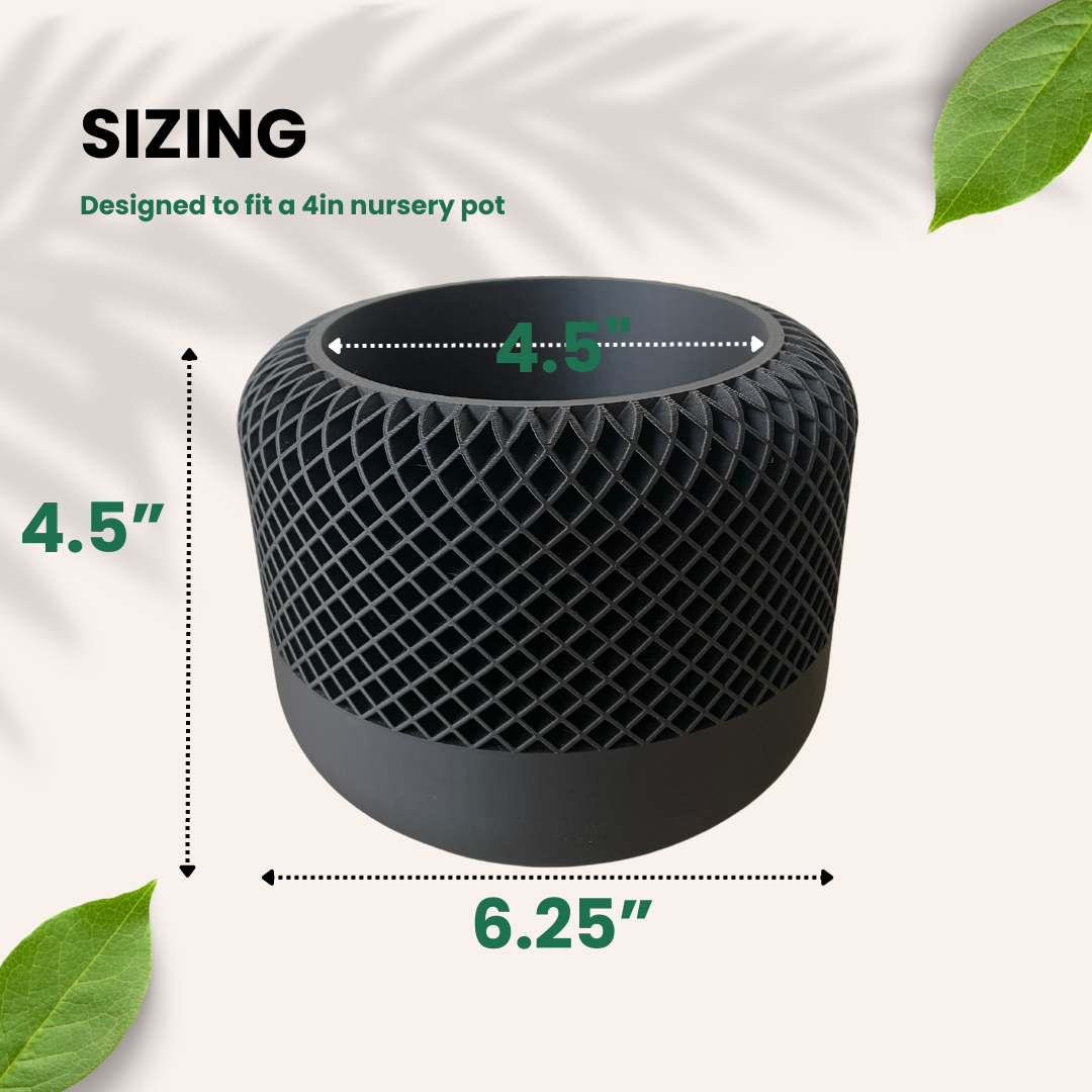 The Homepod Planter | Apple HomePod Inspired Planter | Premium Geometric Design for Elegant Home & Office Decor | Modern Pot for Houseplants