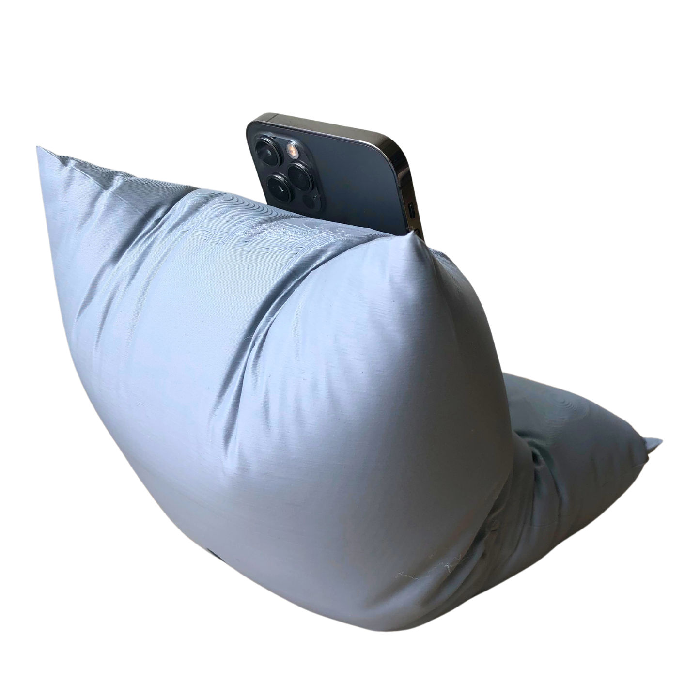 Phone Pillow Stand | Fun, Decorative Hard Holder w/ Charging Slot for Desk, Bedside, Office | Comfy, Stylish, & Convenient Phone Accessory Durable Smartphone Cellphone