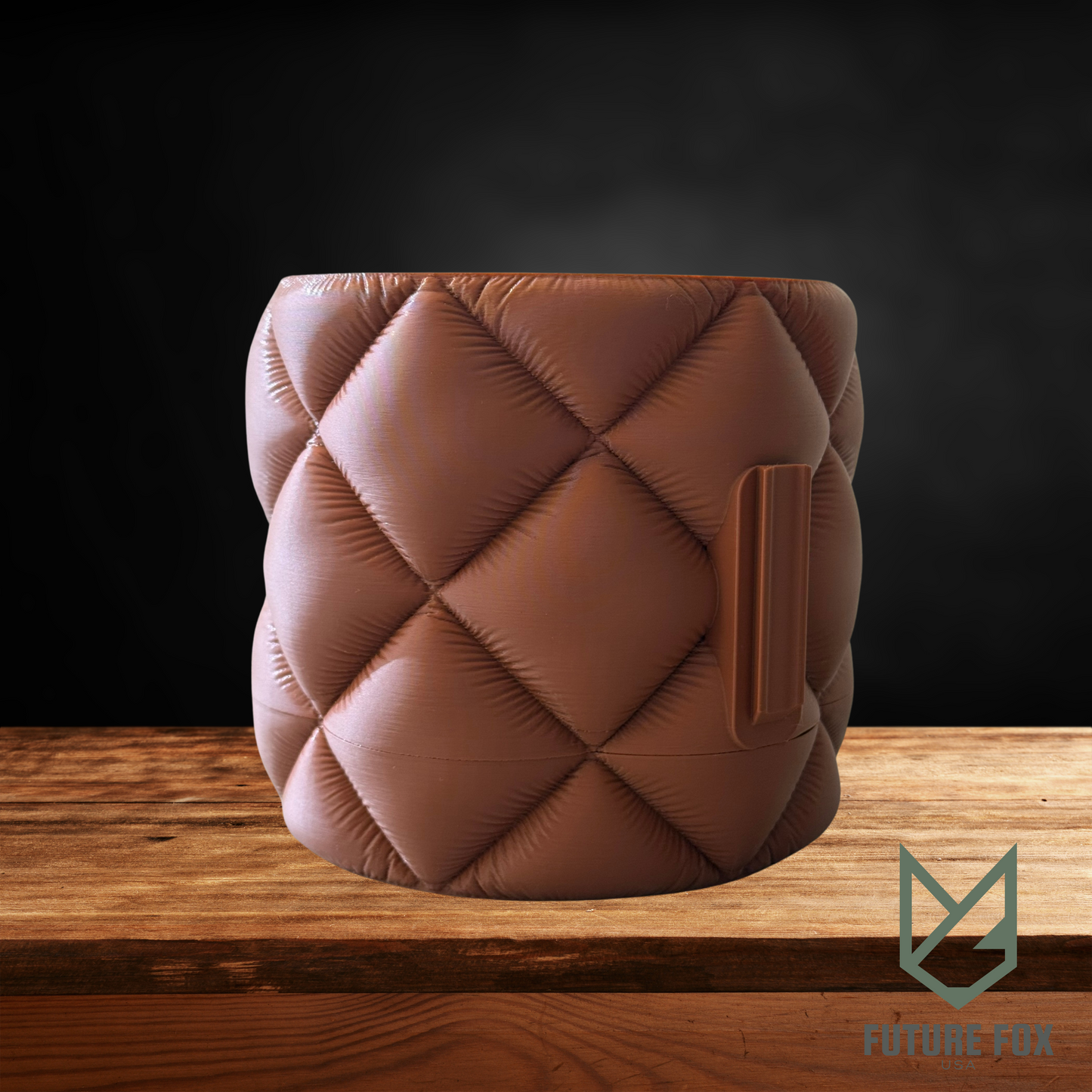 Puffy Quilted Planter | Wall Mount or Freestanding, 2 Sizes, w/ Drip Tray