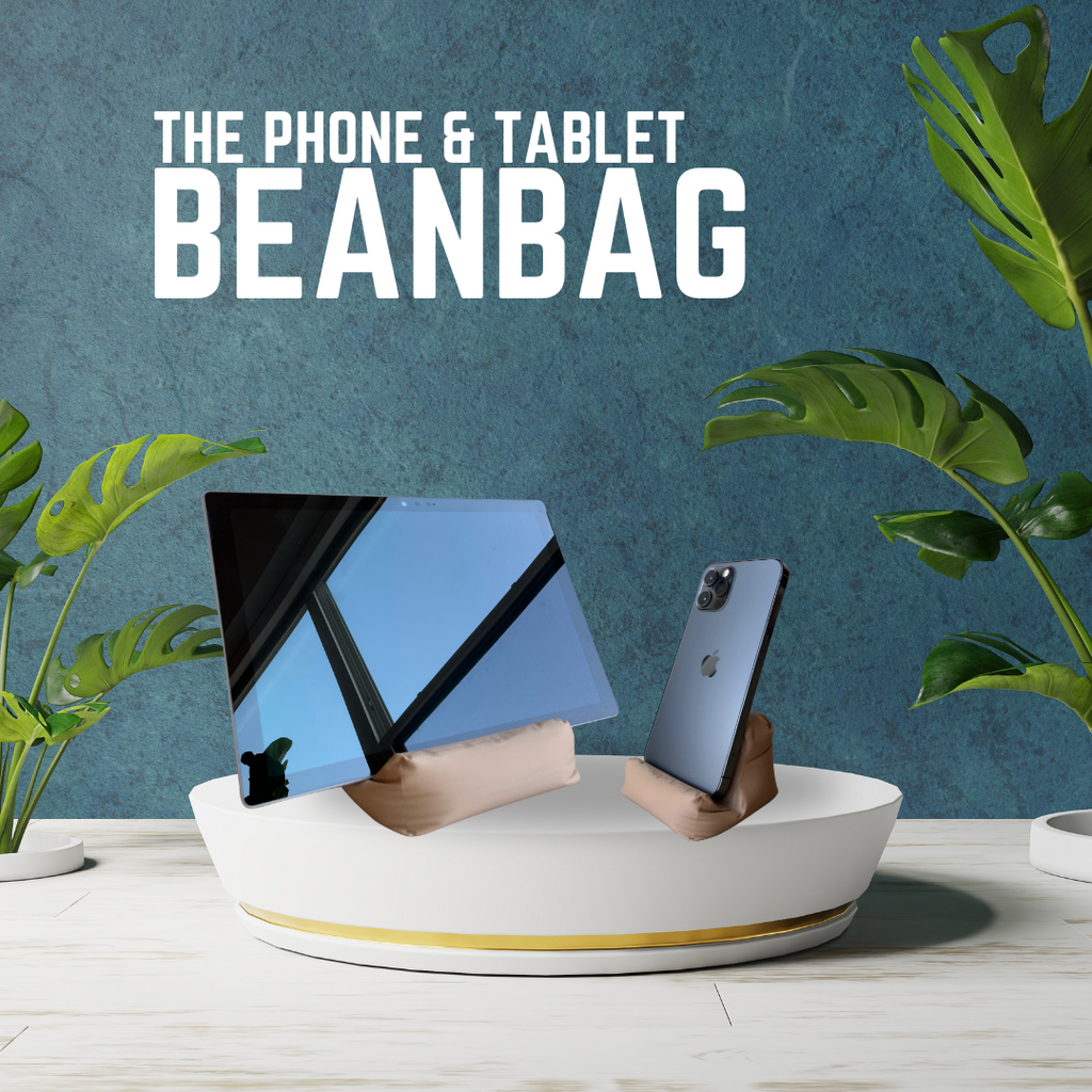 Tablet Beanbag Stand: Versatile Phone Holder for iPad, Kindle, Switch