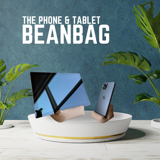 Tablet or Phone Beanbag Stand | Versatile Holder for iPad, Kindle, Nintendo Switch, Smartphones! Two Sizes Available, Comfortable & Stylish