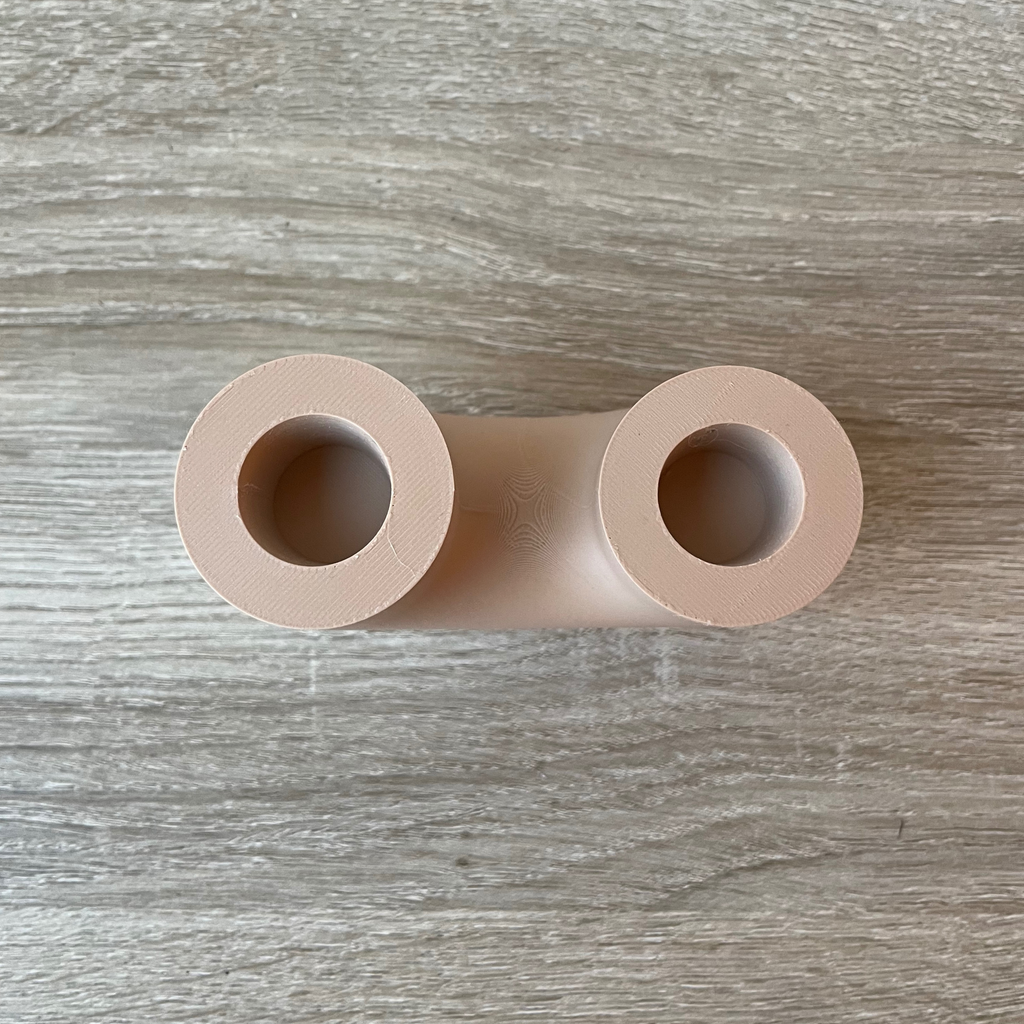 Minimalist U-Shaped Dual Taper Candle Holder: Modern Home Decor