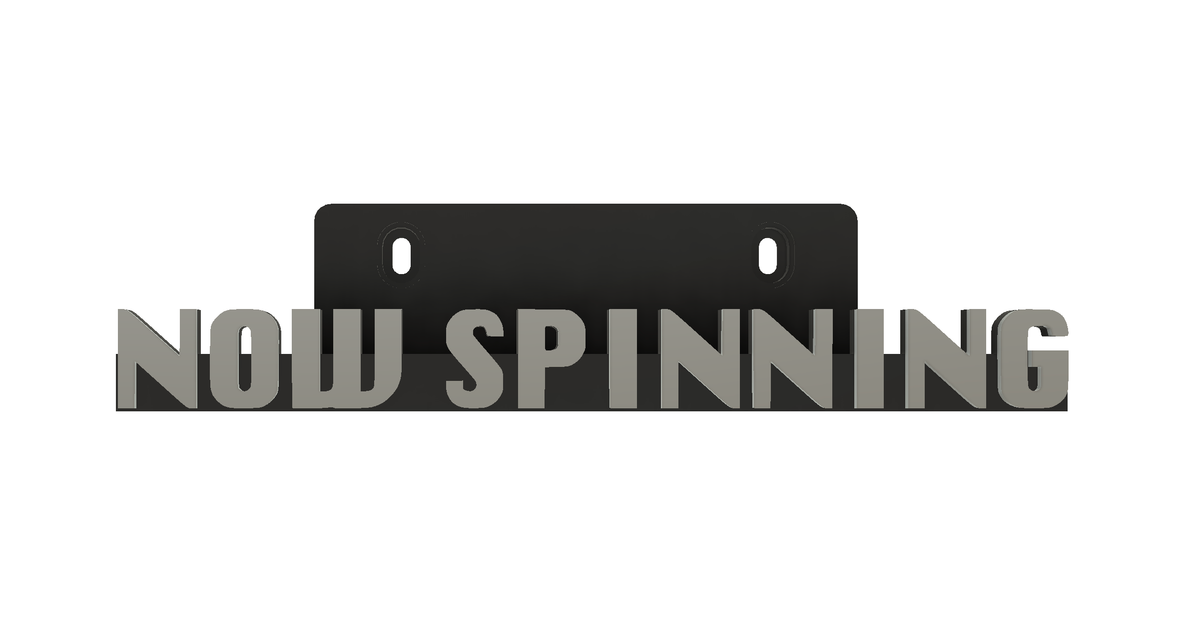 TuneDock Vinyl Display Stand – Phrase SpinTag Set (Now Playing / Now Spinning)